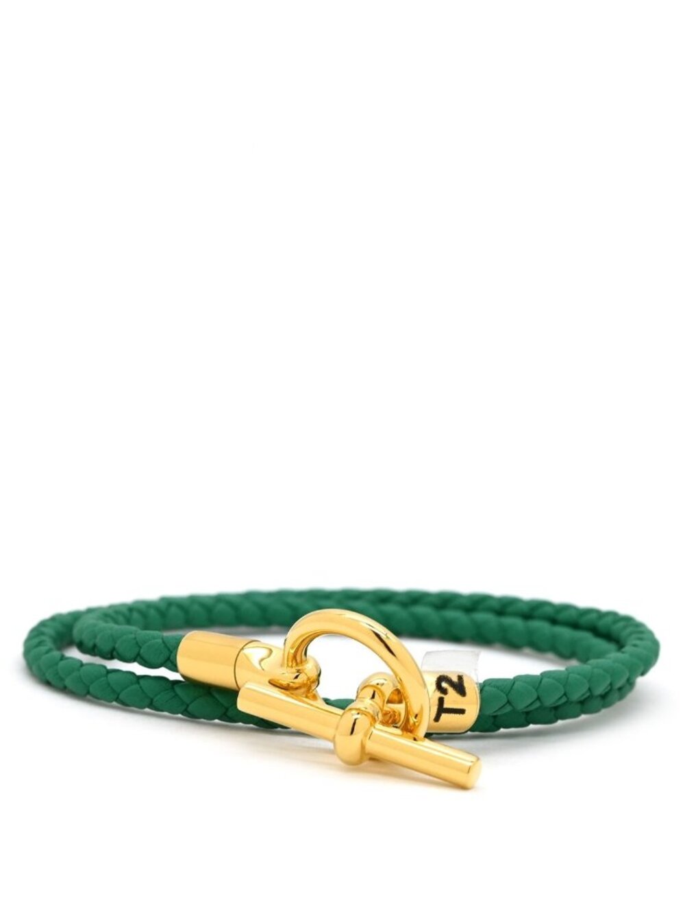 Hermes Bracelet Glenan Double Tour Veau Swift Green Gold T2 Brown 2 Heavy
